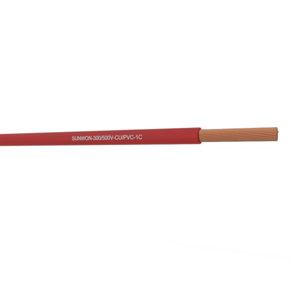 1-core soft power wire SUNWON-300/500V-CU/PVC 3