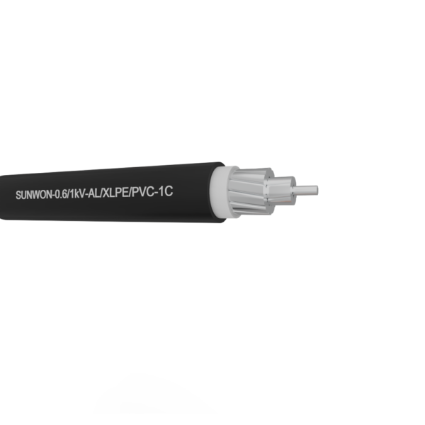 1-core sheathed aluminum cable SUNWON-0.6/1kV-AL/XLPE/PVC 2