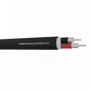 2-cores sheathed aluminum cable SUNWON-0.6/1kV-AL/XLPE/PVC 2 3