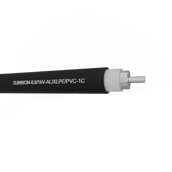 1-core sheathed aluminum cable SUNWON-0.6/1kV-AL/XLPE/PVC 2 3