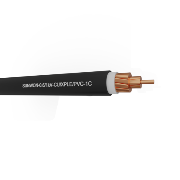 1-core sheathed copper cable SUNWON-0.6/1kV-CU/XLPE/PVC 2