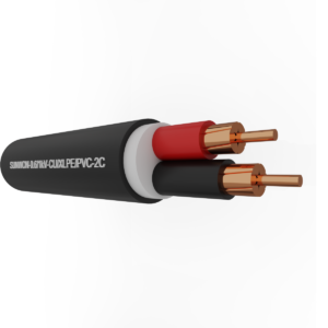 2-cores sheathed copper cable SUNWON-0.6/1kV-CU/XLPE/PVC-2C