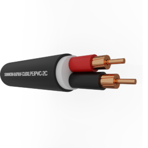 2-cores sheathed copper cable SUNWON-0.6/1kV-CU/XLPE/PVC-2C
