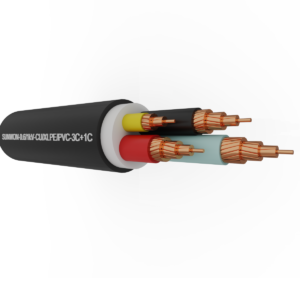 4-cores shielded copper cable SUNWON-0.6/1kV-CU/XLPE/PVC-3x+1x