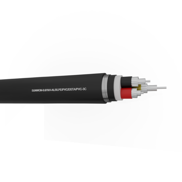 3-cores underground aluminum cable SUNWON-0.6/1kV-AL/XLPE/PVC/DSTA/PVC-3C 2
