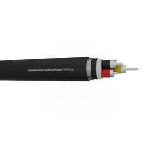 3-cores underground aluminum cable SUNWON-0.6/1kV-AL/XLPE/PVC/DSTA/PVC-3C 2 3