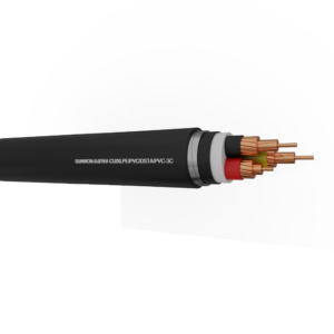 3-cores underground copper cable SUNWON-0.6/1kV-CU/XLPE/PVC/DSTA/PVC-3C 2