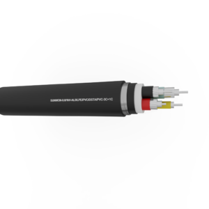 4-cores underground aluminum cable SUNWON-0.6/1kV-AL/XLPE/PVC/DSTA/PVC-3x+1x 2