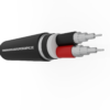 2-cores Muyler aluminum cable SUNWON-0.6/1kV-AL/XLPE/PVC/ATA/PVC-2C