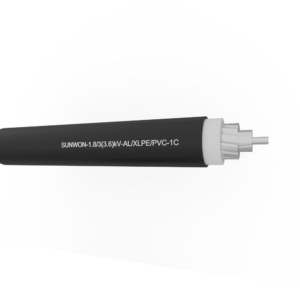 1-core sheathed aluminum cable SUNWON-1.8/3 (3.6)kV-AL/XLPE/PVC 2