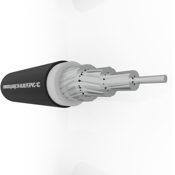 1-core sheathed aluminum cable SUNWON- 3.6/6 (7.2)kV-AL/XLPE/PVC