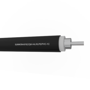 1-core sheathed aluminum cable SUNWON-(6/10) 12kV-AL/XLPE/PVC 2 3