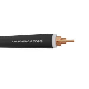 1-core sheathed copper cable SUNWON- 6/10 (12) kV-CU/XLPE/PVC 2