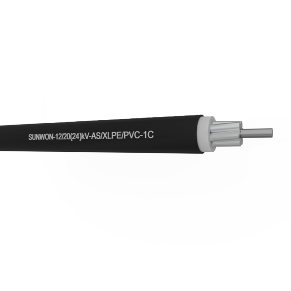 Aluminum Cable with Steel Core SUNWON- 12/20 (24) kV- AS/XLPE/PVC 2