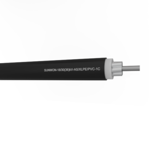 Aluminum cable with steel core SUNWON- 18/30 (36) kV- AS/XLPE/PVC 2