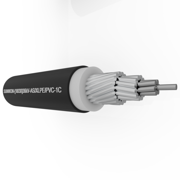 Aluminum cable with steel core SUNWON- 18/30 (36) kV- AS/XLPE/PVC