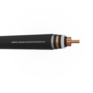 1-core underground copper cable SUNWON- 1.8/3 (3.6) kV- CU/XLPE/PVC/DSTA/PVC-W 2 3