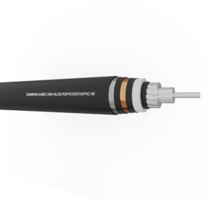 1-core underground aluminum cable SUNWON- 3.6/6 (7.2) kV-AL/XLPE/PVC/DSTA/PVC-W 2