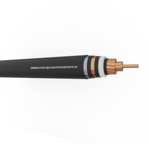1-core underground copper cable SUNWON- 8.7/15 (17.5) kV- CU/XLPE/PVC/DSTA/PVC-W 2