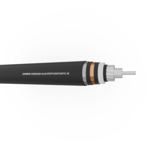 1-Core Underground Aluminum Cable SUNWON- 12/20 (24) kV-AL/XLPE/PVC/DSTA/PVC-W 2