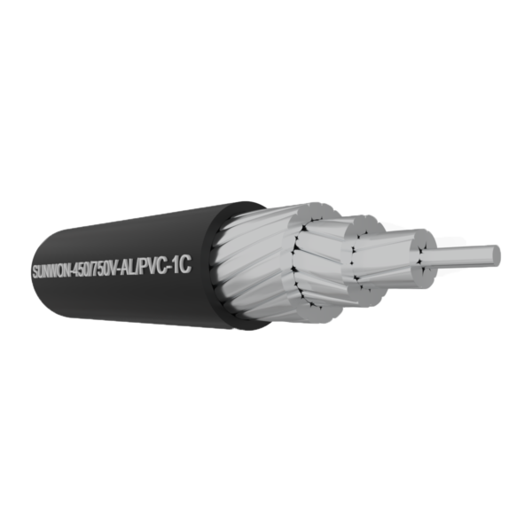 1 Core Aluminum Cable SUNWON-450/750V-AL/PVC or AL/XLPE