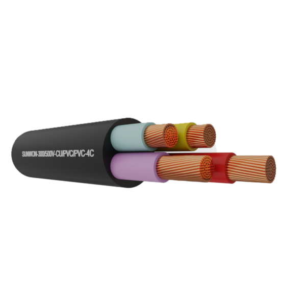 4-Soft Cores Wire SUNWON-300/500V-CU/PVC/PVC