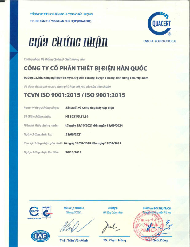 iso 9001 certificate