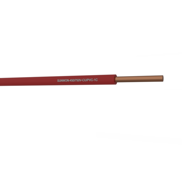 1-hard core wire SUNWON-450/750V-CU/PVC-1C 2