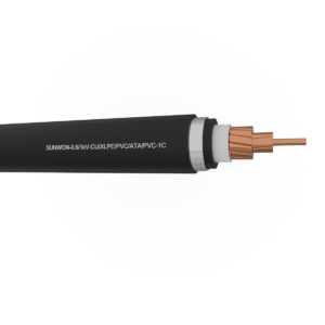 Muyler 1-core copper cable SUNWON-0.6/1kV-CU/XLPE/PVC/ATA/PVC-1C 2