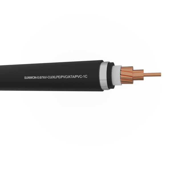 Muyler 1-core copper cable SUNWON-0.6/1kV-CU/XLPE/PVC/ATA/PVC-1C 2
