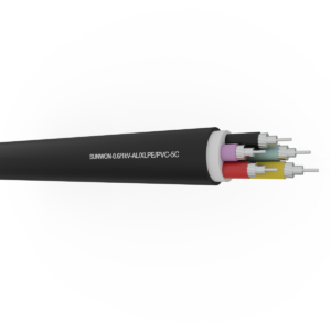 5-cores sheathed aluminum cable SUNWON-0.6/1kV-AL/XLPE/PVC-5C 3