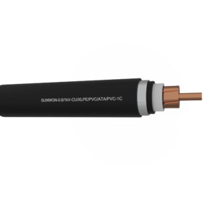 Muyler 1-core copper cable SUNWON-0.6/1kV-CU/XLPE/PVC/ATA/PVC-1C 3